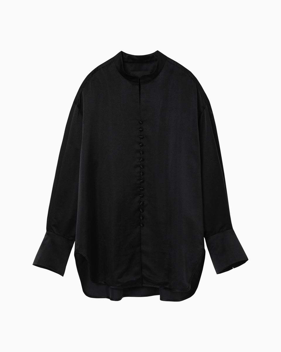 2 Basic Silk Multi-Buttoned Blouse - Mame Kurogouchi