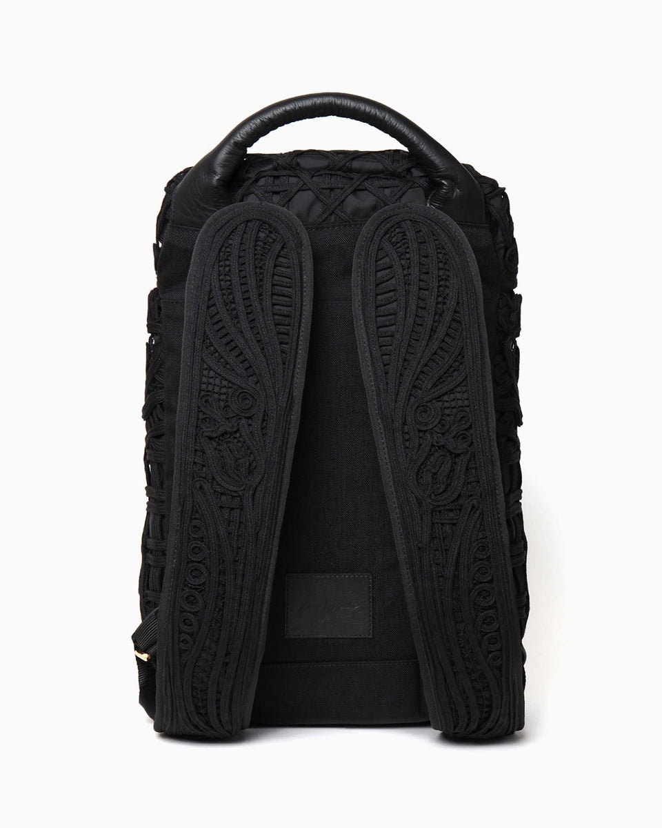 Cording Embroidery Backpack - black - Mame Kurogouchi