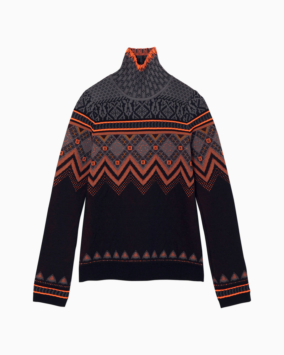 JOHNMASONSMITH FAIR ISLE HIGH NECK KNIT | www.innoveering.net