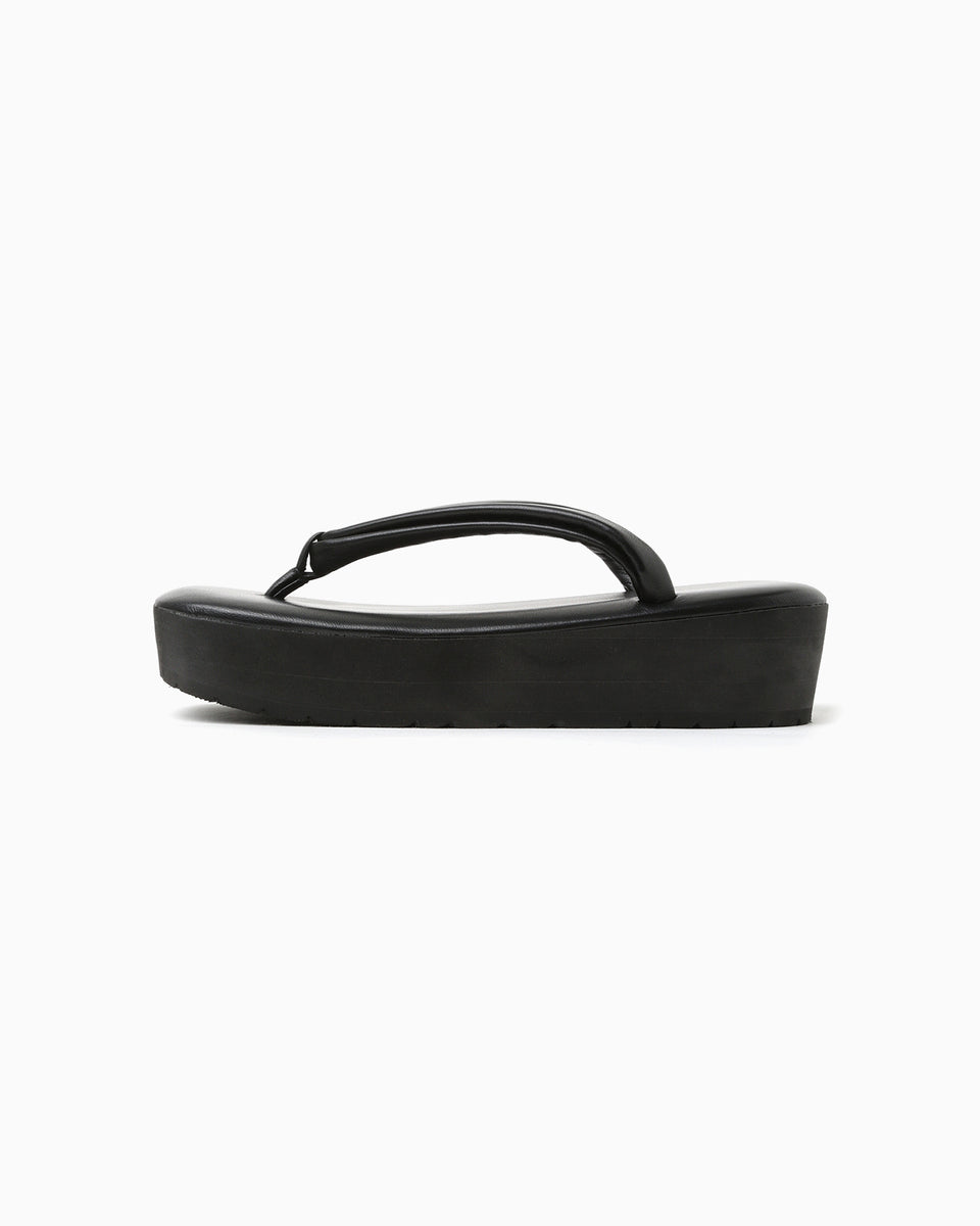 Hakimono Sekizuka Light Sole Sandals - black - Mame Kurogouchi