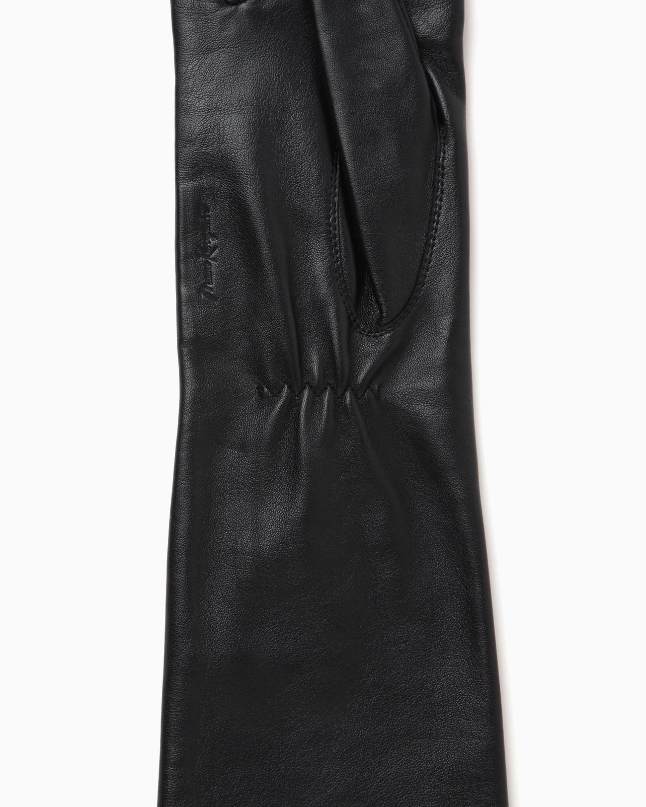 Leather Long Dress Gloves - black