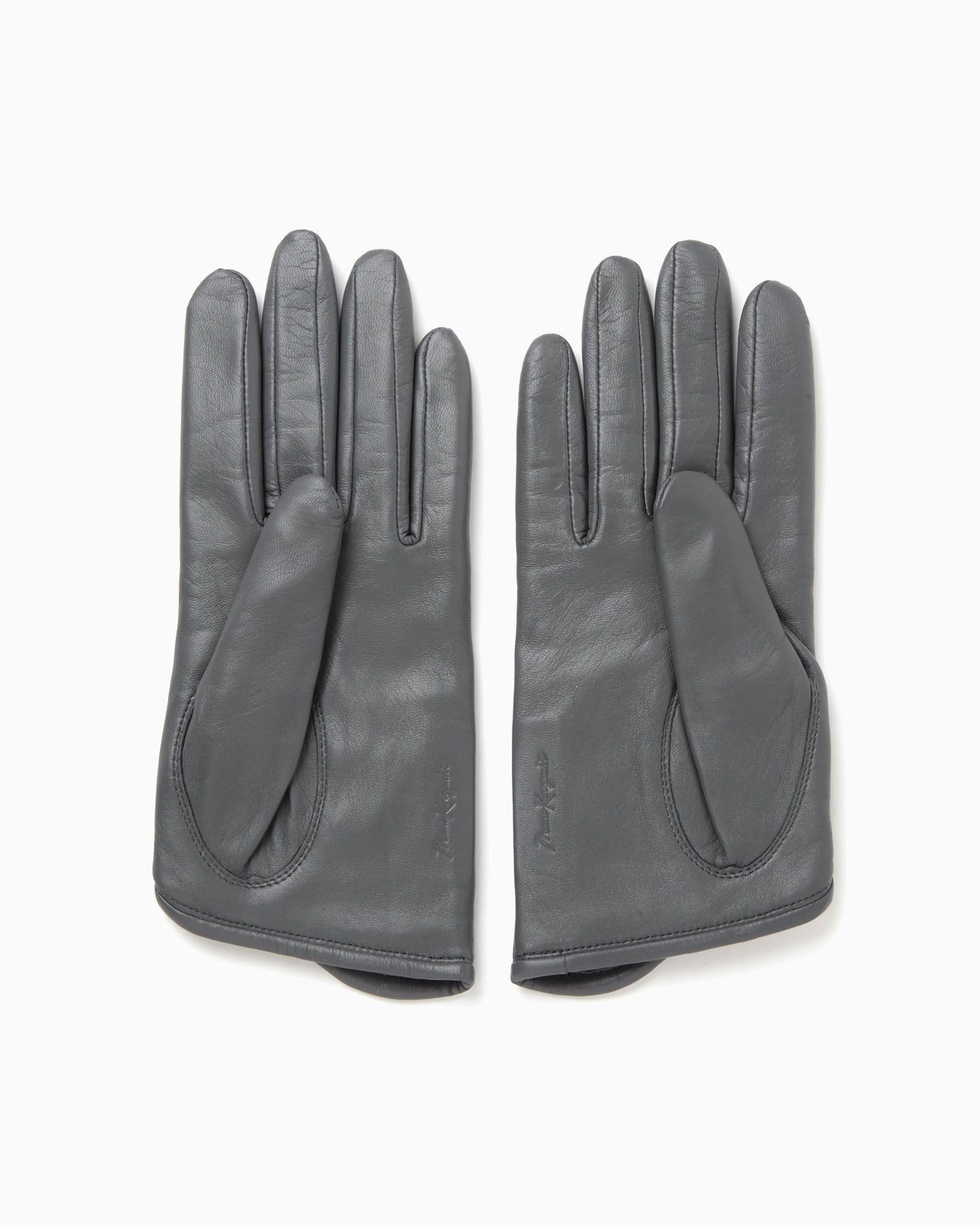 Leather Dress Gloves - grey