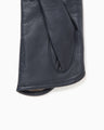 Leather Dress Gloves - navy