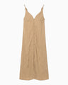 Floral Jacquard Camisole Dress - beige