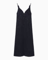 Floral Jacquard Camisole Dress - navy