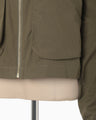 Organic Cotton Twill Short Jacket - khaki