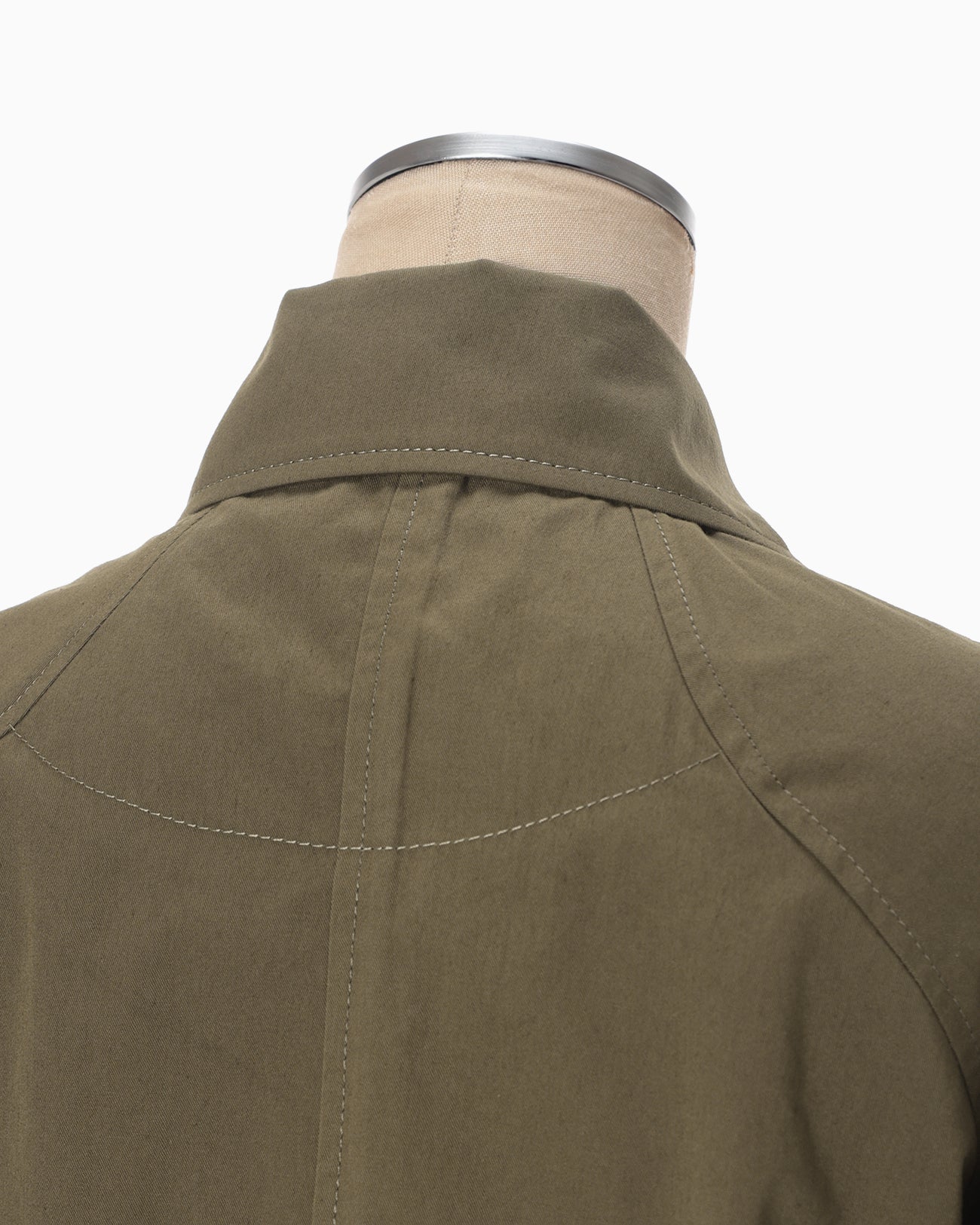 Organic Cotton Twill Short Jacket - khaki