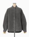 Beaver Finished Alpaca Wool Blouson - grey