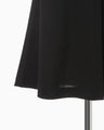 Cotton Jersey Flared Dress - black