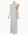 Cotton Jersey Sleeveless Dress - grey