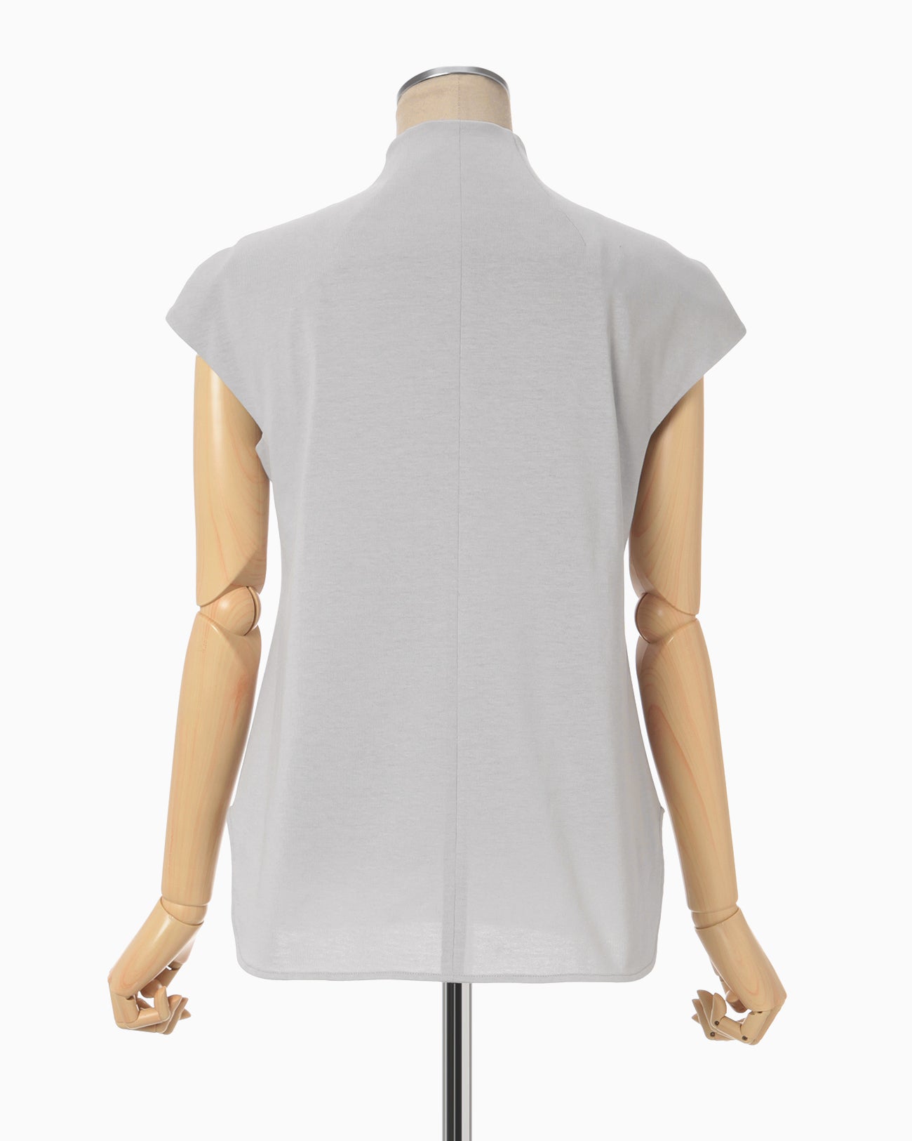 Cotton Jersey French Sleeve Top - grey