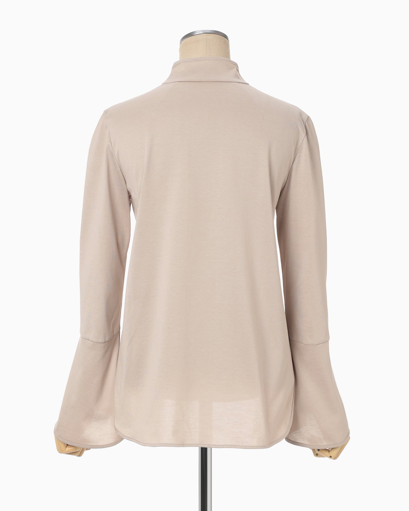 Suvin Cotton Jersey Top - beige