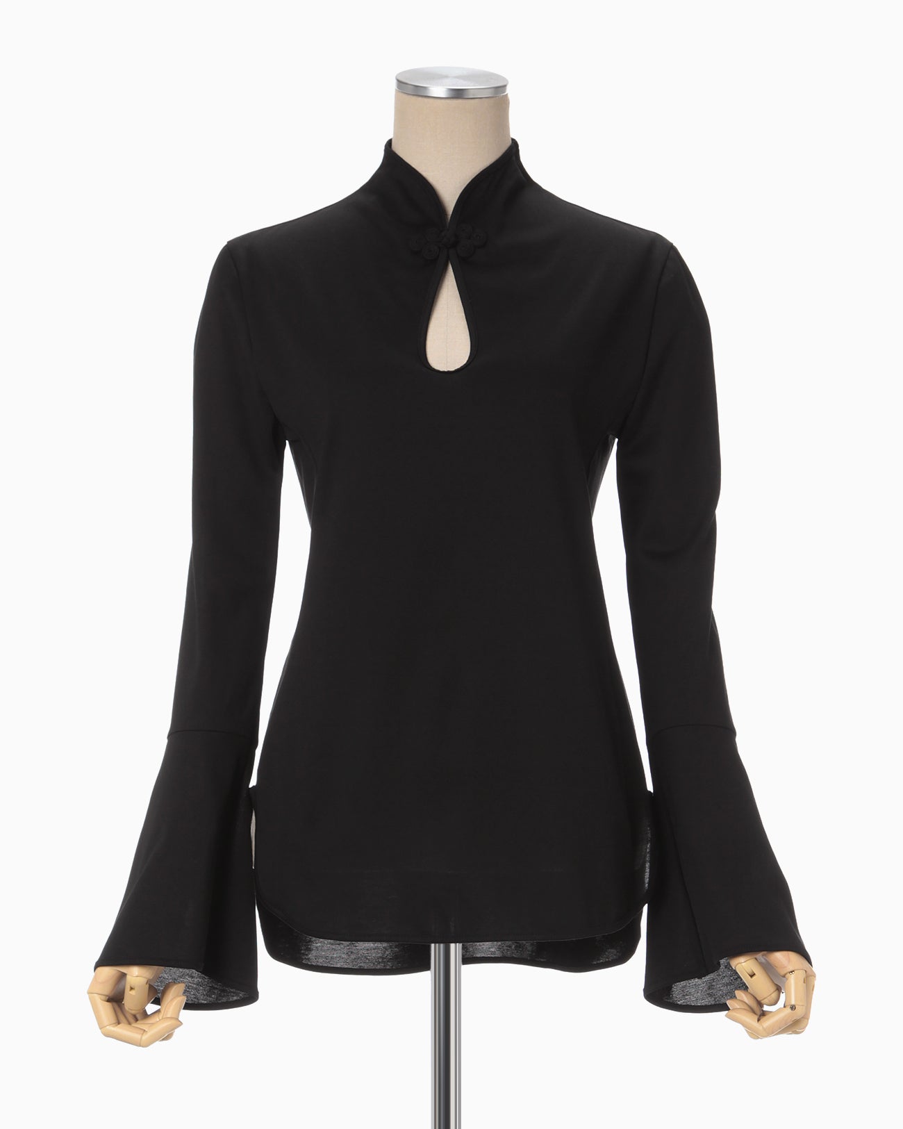 Suvin Cotton Jersey Top - black