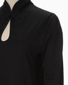 Suvin Cotton Jersey Top - black