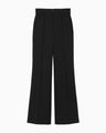 Double Jersey Flared Trousers - black