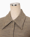 Wool Reversible-Jersey Shirt - brown