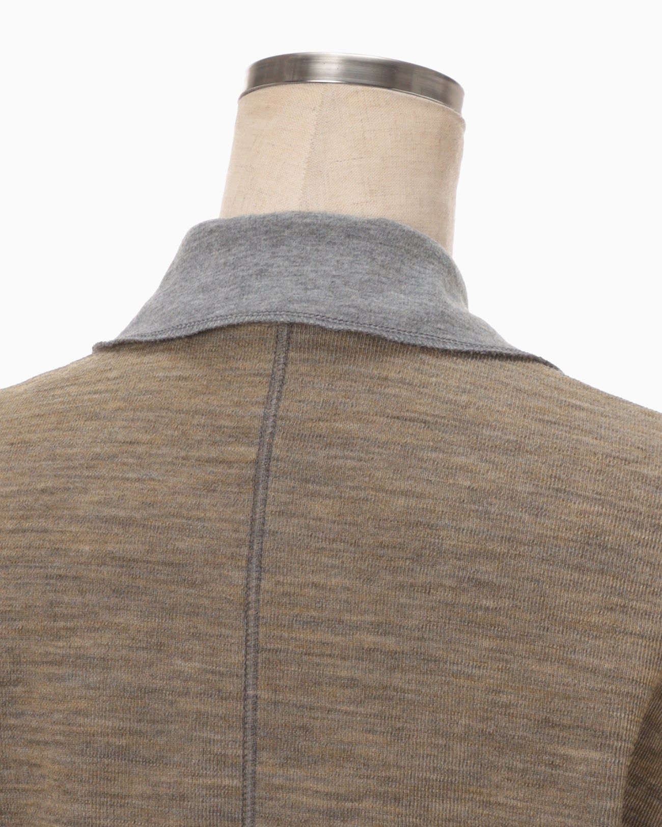 Wool Reversible-Jersey Top - brown