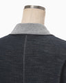 Wool Reversible-Jersey Top - navy