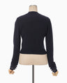 Detachable Embroidery Cuff Knitted Top - navy