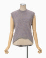 Mohair Knitted Sleeveless Top - purple