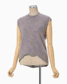 Mohair Knitted Sleeveless Top - purple