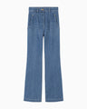 High Waisted Flare Jeans - blue