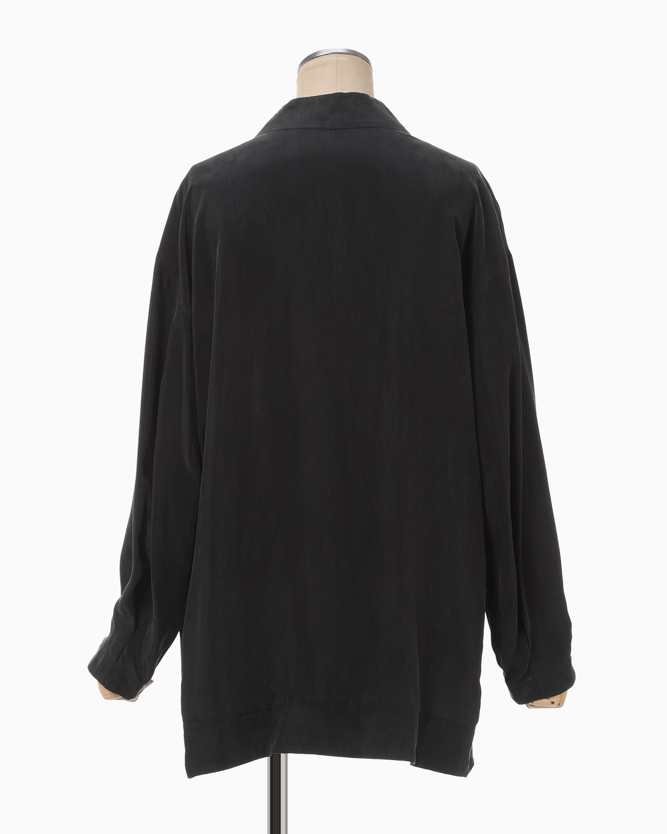 Fibrillated V-Neck Shirt - black