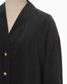 Fibrillated V-Neck Shirt - black