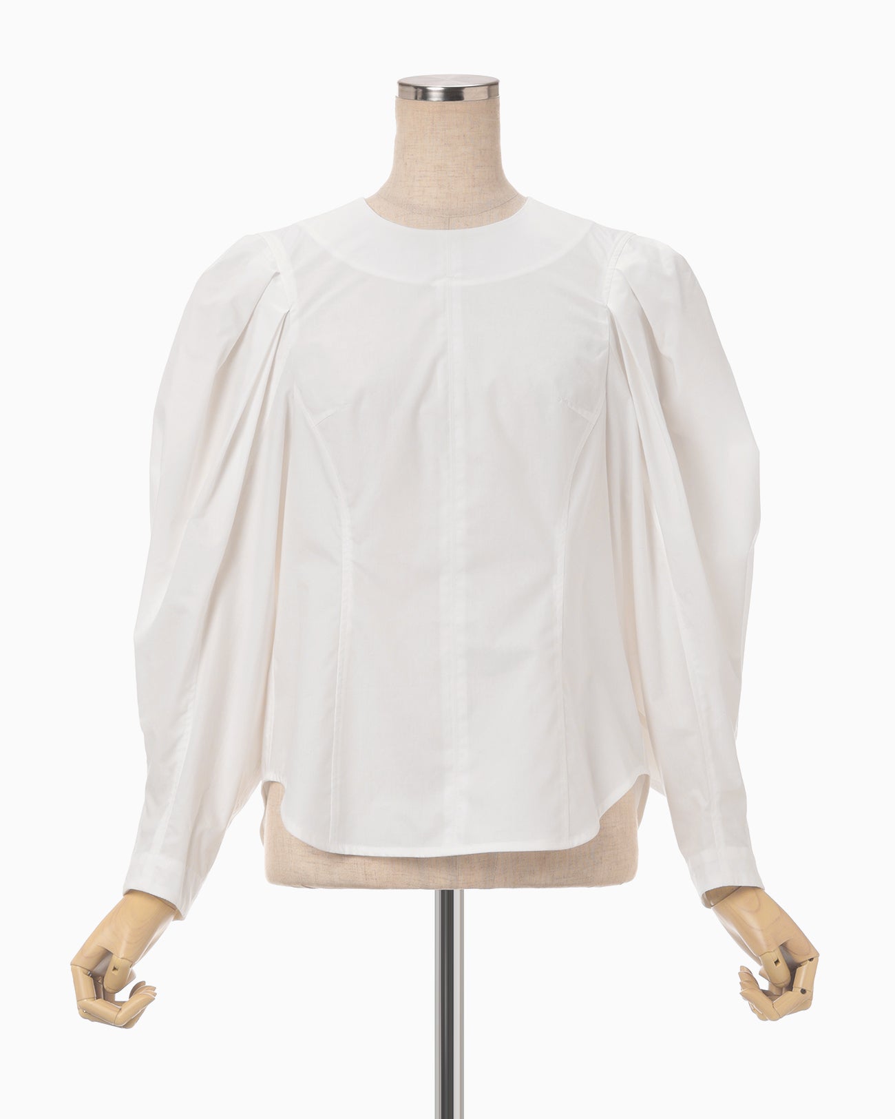 Cotton Lyocell Cropped Top - white