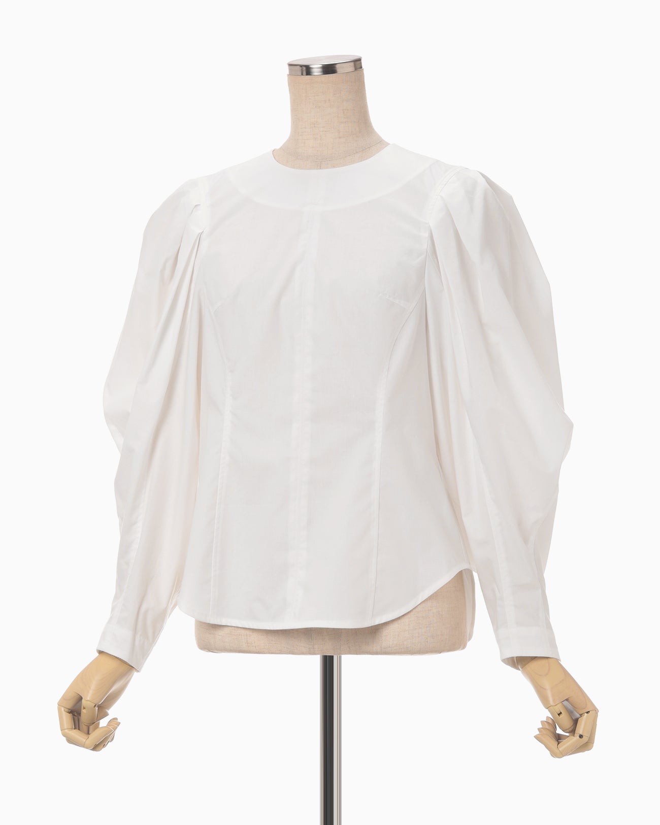 Cotton Lyocell Cropped Top - white