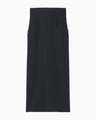 Acetate Polyester I-Line Skirt - navy