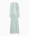 Lamé Jersey Classic Sheer Dress - mint green