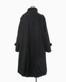 Oversized Organic Cotton Twill Trench Coat - navy