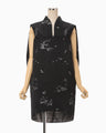 Nature Pattern Jacquard Dress - black