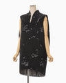 Nature Pattern Jacquard Dress - black