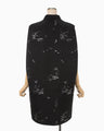 Nature Pattern Jacquard Dress - black