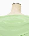 Volume Drape Wide Collar Dress - light green