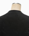 Viscose Rayon Floral Jacquard Silk Filling Jacket - black