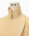 Grain Finish Flap Front Jacket - beige