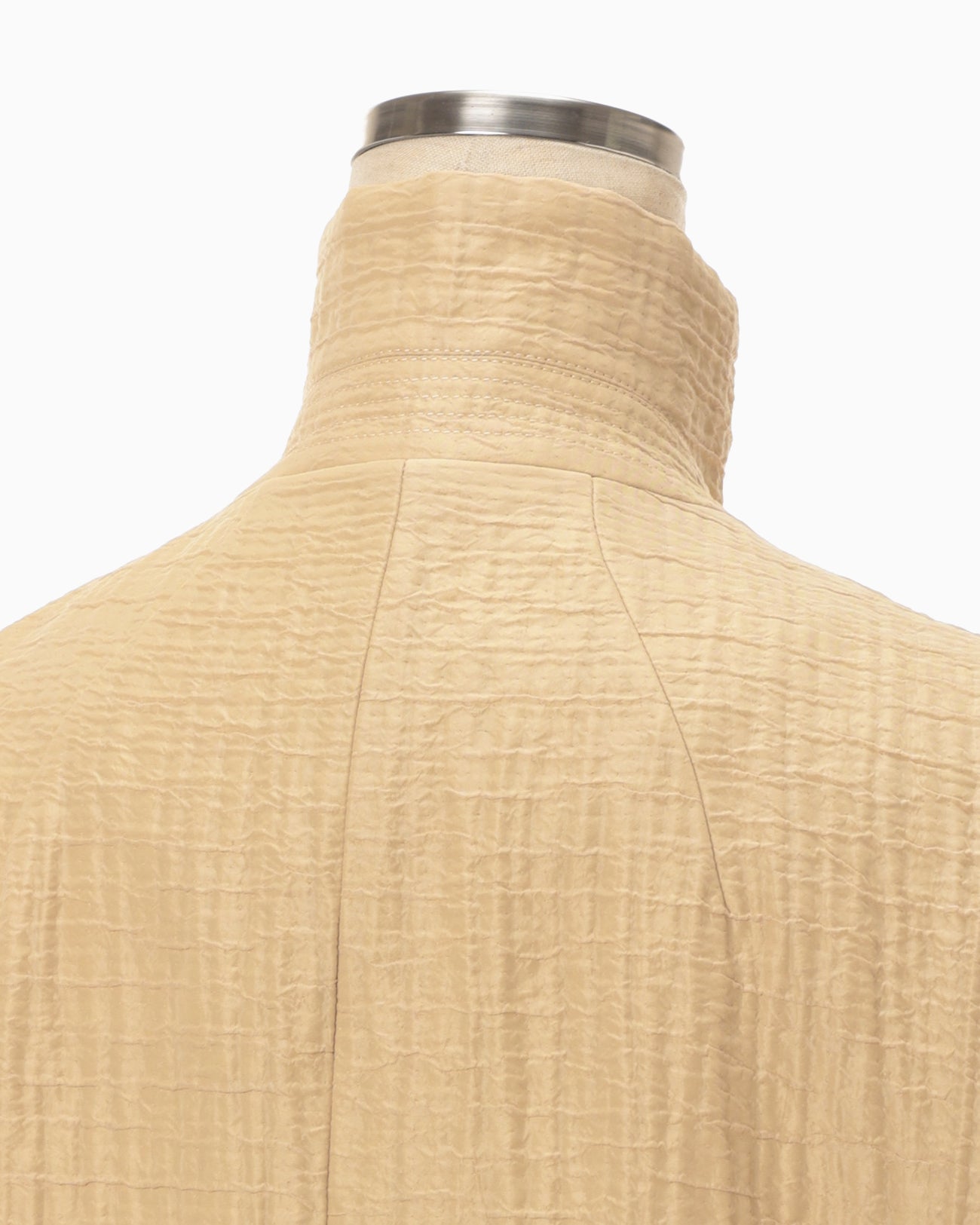 Grain Finish Flap Front Jacket - beige