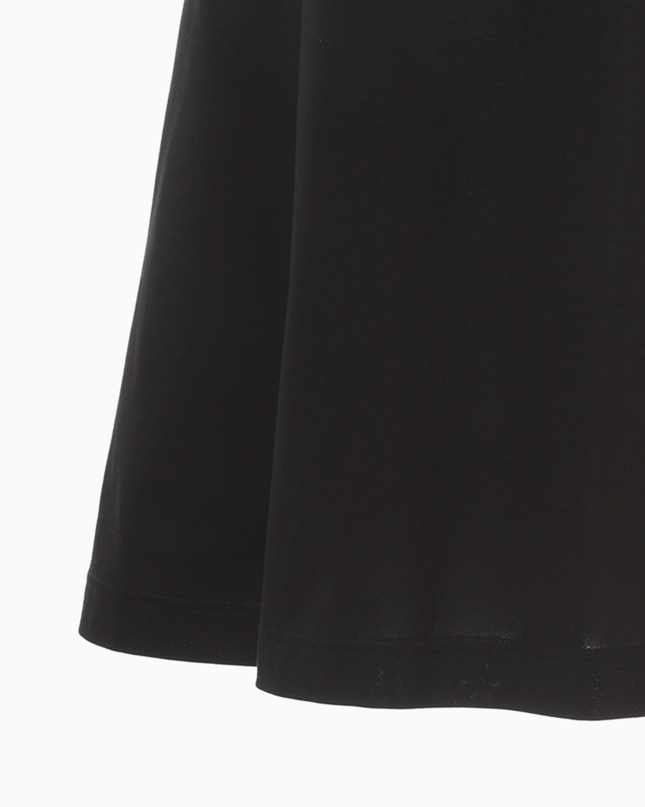 Cotton Jersey Flare Dress - black