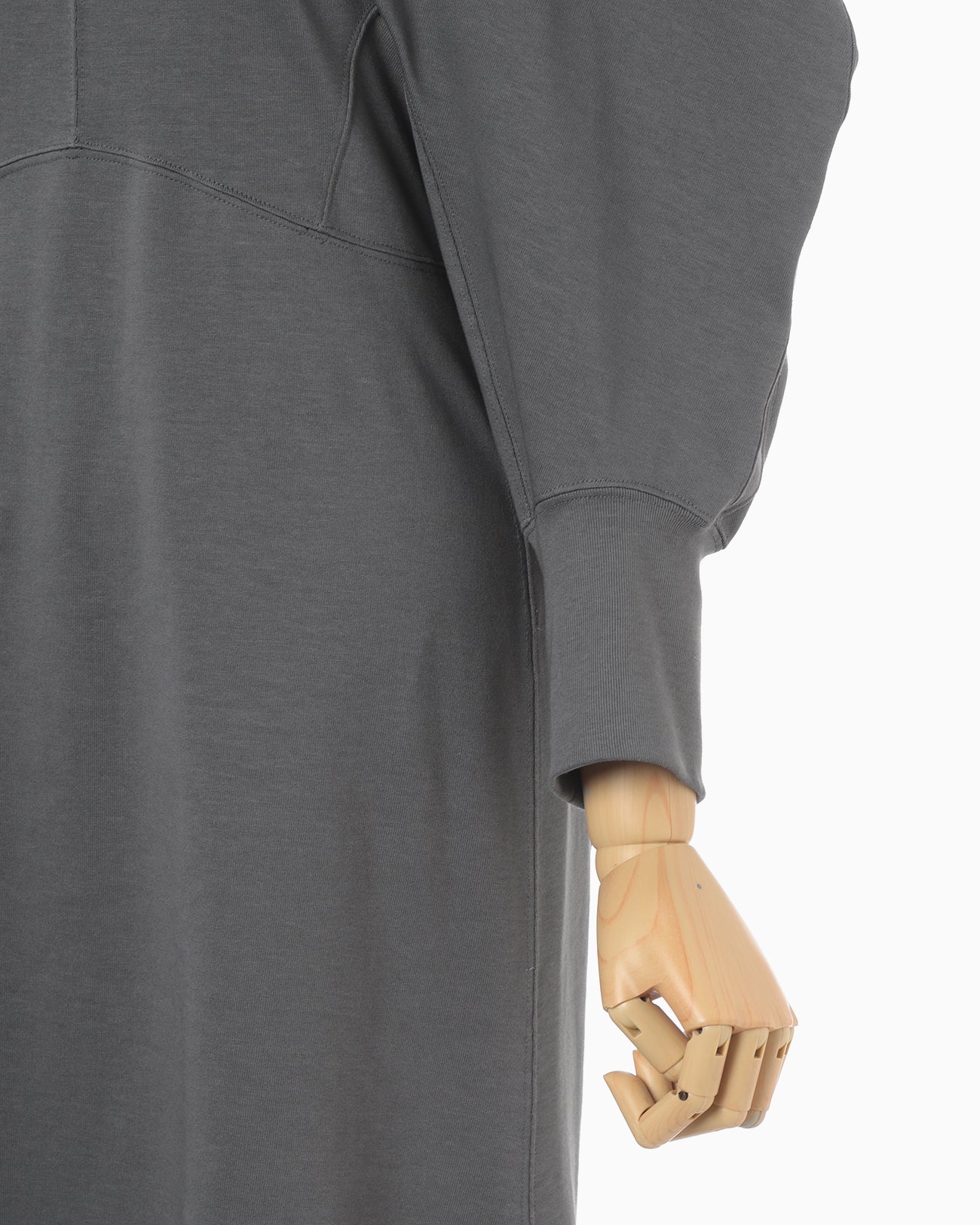 Cotton Jersey Flare Dress - grey