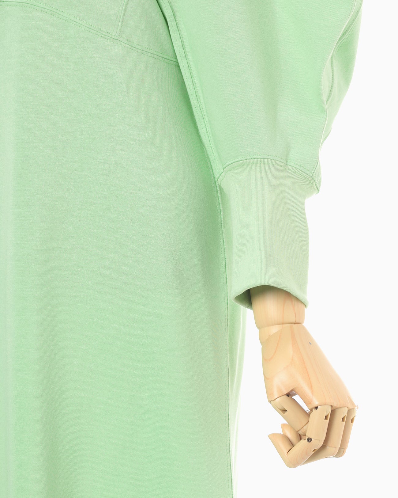 Cotton Jersey Flare Dress - light green