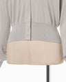 Detachable Embroidery Collar Knitted Cardigan - grey