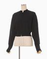 Woman Figure Knitted Cardigan - black