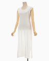 Woman Figure Knitted Dress - white