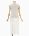 Woman Figure Knitted Dress - white