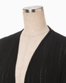 Drop Jacquard Knitted Cardigan - black