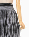 Lantern Knitted Volume Skirt - black