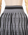 Lantern Knitted Volume Skirt - black